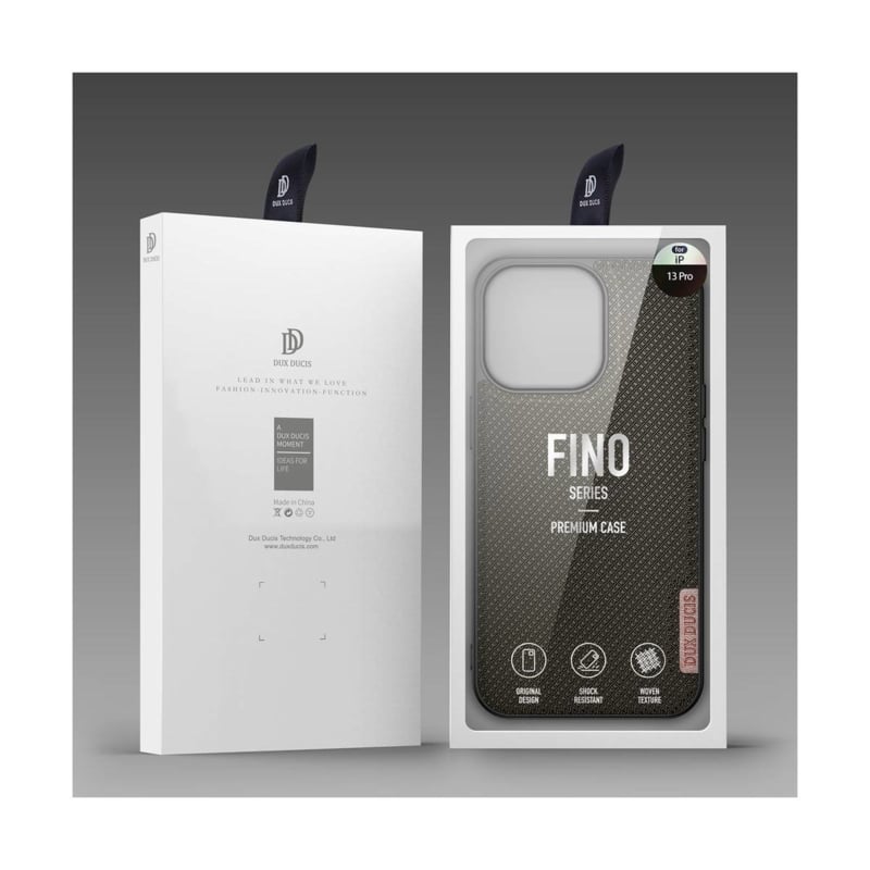 Hybride telefoonhoesje met geweven structuur voor iPhone 13 Pro