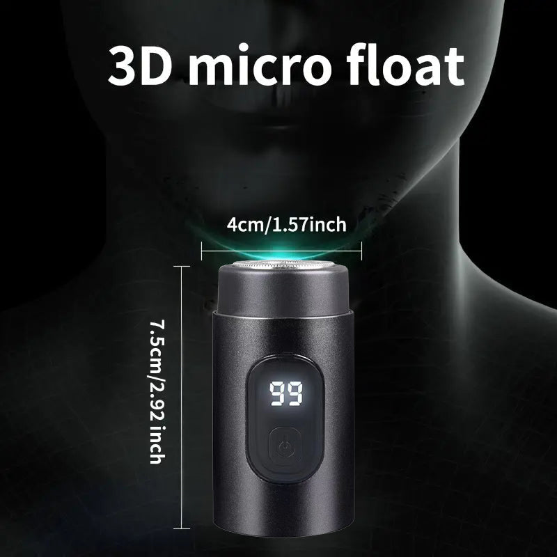 Draagbaar elektrisch mini scheerapparaat met led display