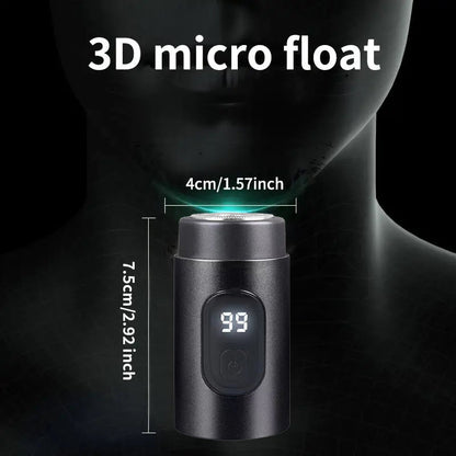 Draagbaar elektrisch mini scheerapparaat met led display