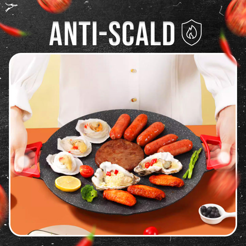 Elektrische grillpan met antiaanbaklaag van 30 cm