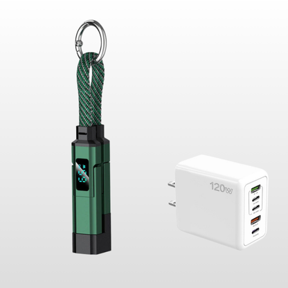 Universele 4-in-1 oplaadkabel met digitaal display