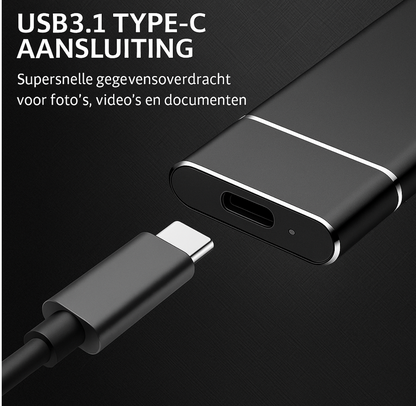 4 TB Externe SSD schijf - Plug & Play - Universeel
