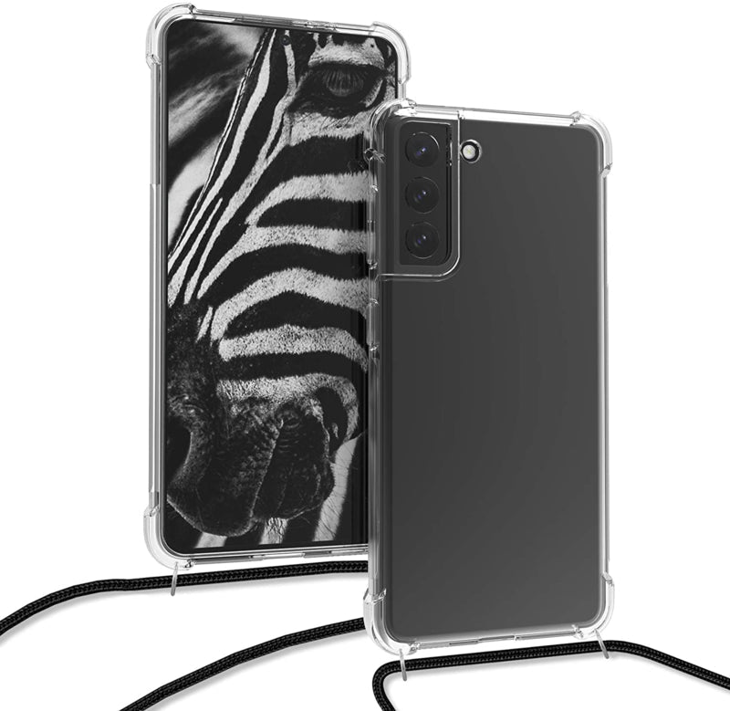 Transparant TPU telefoonhoesje met verstelbaar draagkoord