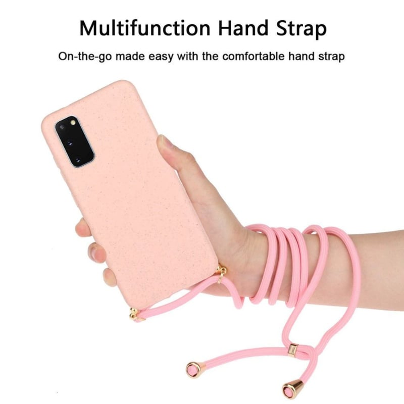 Galaxy S20 TPU crossbody hoesje met verstelbaar draagkoord