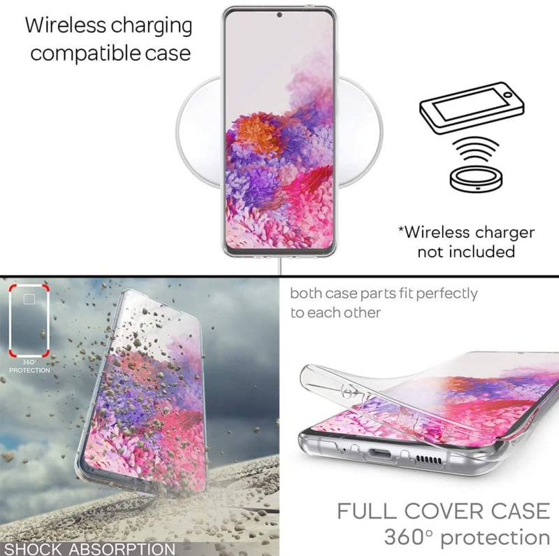 Transparant TPU Telefoonhoesje met 360 Graden Bescherming