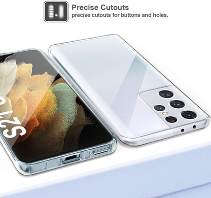 Transparant 360 Graden Telefoonhoesje voor Samsung Galaxy S21 Ultra