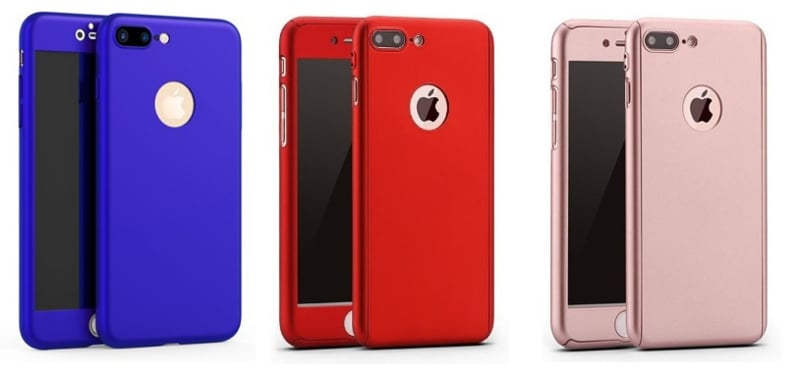 360 Graden Telefoonhoesje voor iPhone 7 Plus / 8 Plus met Screenprotector