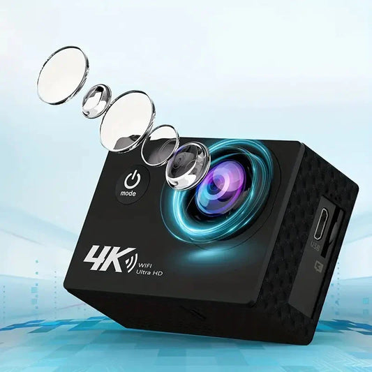 4K actiecamera met wifi en waterdichte behuizing