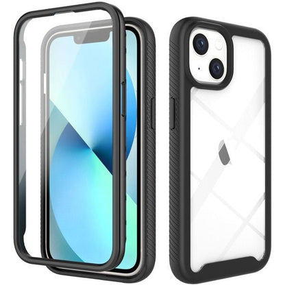 Schokbestendig telefoonhoesje voor iPhone met screenprotector Zwart