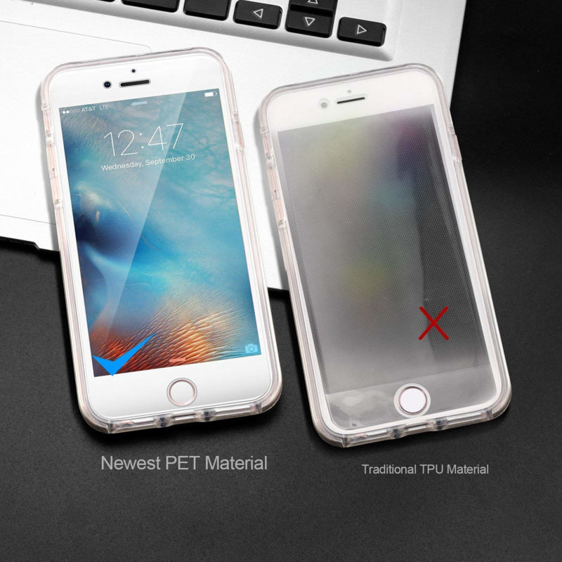 Transparant hybride 360 graden hoesje voor iPhone 7 / 8 / SE