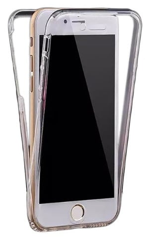 Transparant TPU telefoonhoesje voor iPhone 6 / 6S met 360° bescherming