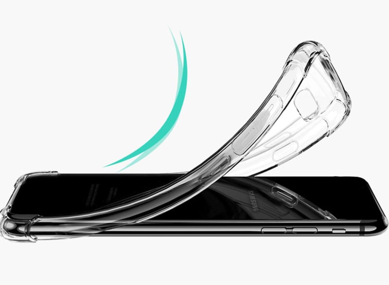 Transparant TPU Hoesje met Air Cushion voor Galaxy S10