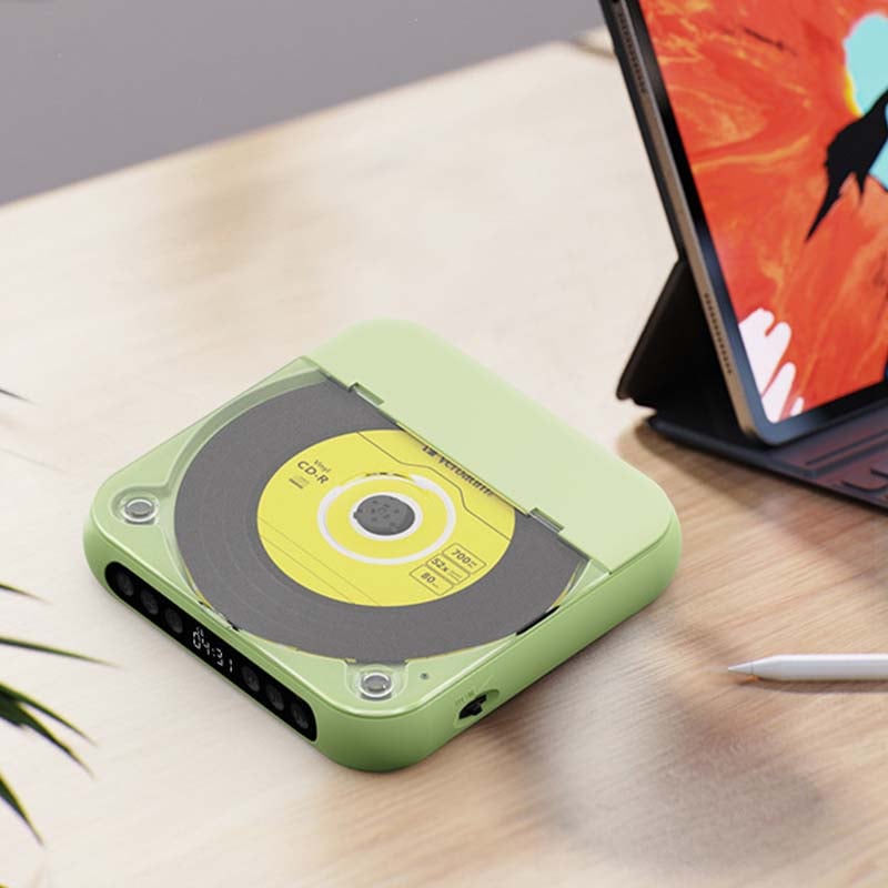 Draagbare cd-speler met bluetooth en oplaadbare batterij