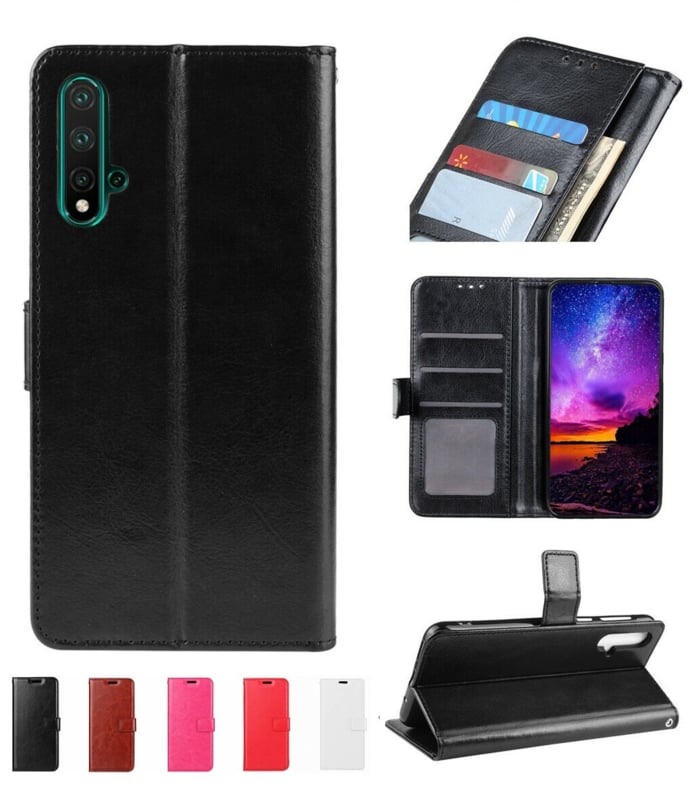 Leren portemonnee hoesje voor Samsung Galaxy Note 10 Plus met pasfotovakje