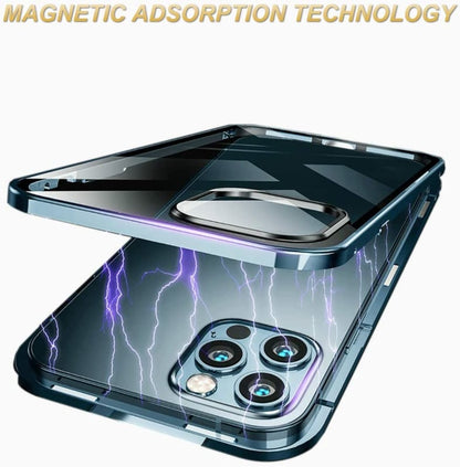 Magnetisch Telefoonhoesje met Dubbelzijdig Glas voor iPhone 14 Pro Max