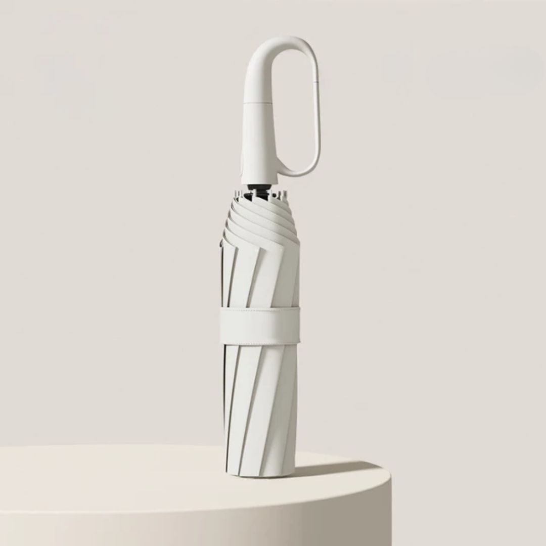 Windbestendige automatische paraplu met reflecterende details