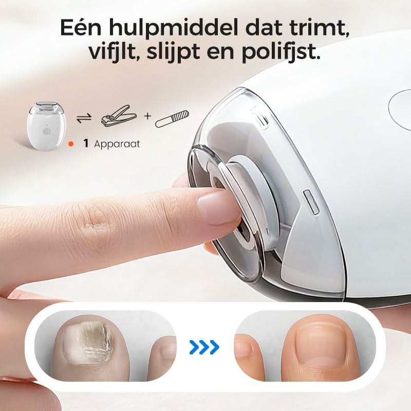 Elektrische automatische nagelvijl met veiligheidsmechanisme