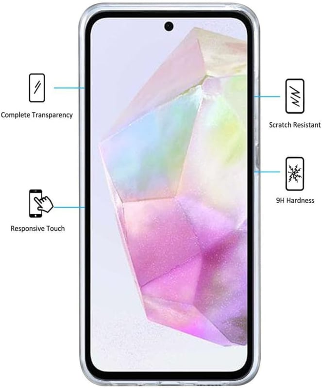Transparant hybride 360 graden hoesje voor Samsung Galaxy A35 5G