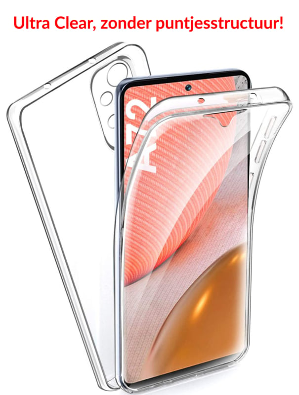 Transparant hybride telefoonhoesje met 360 graden bescherming