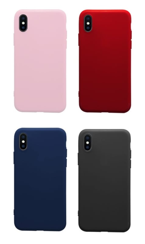 Mat TPU telefoonhoesje voor iPhone Xs Max