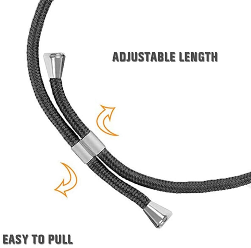 Transparant TPU telefoonhoesje met verstelbaar draagkoord voor iPhone 15 Pro