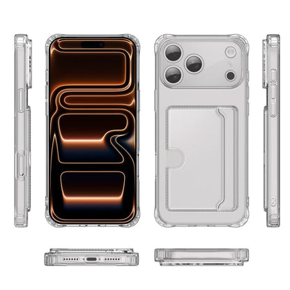Transparant TPU telefoonhoesje met pasjesvak voor iPhone Air