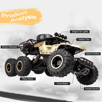 Bestuurbare RC Monstertruck met 6WD Aandrijving