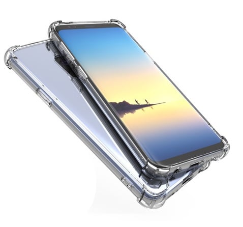 Transparant TPU hoesje voor Galaxy S9 met hoekbescherming