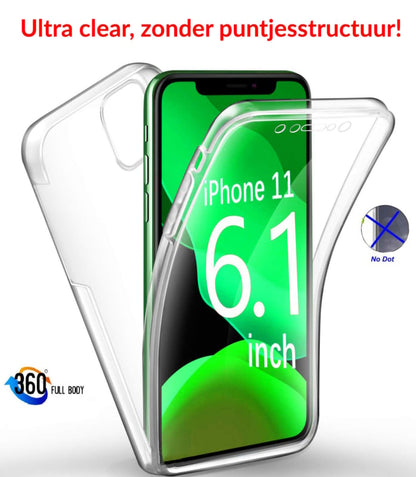 Transparant 360 graden hoesje voor iPhone 11