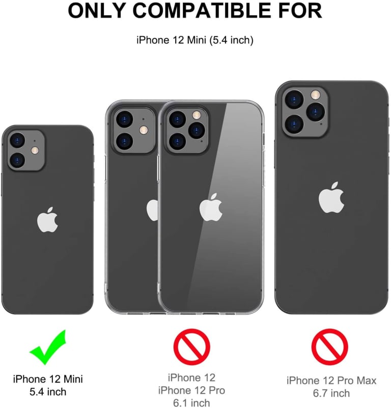 Transparant TPU Telefoonhoesje voor iPhone 12 Mini
