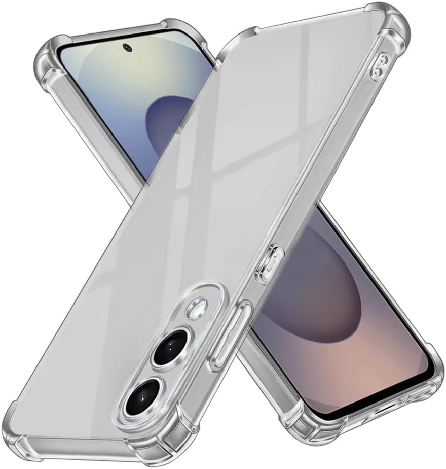 Transparant TPU telefoonhoesje met schokabsorptie voor Galaxy S25 Edge