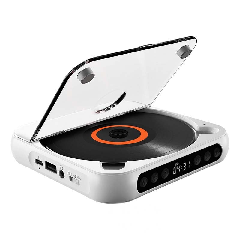 Draagbare cd-speler met bluetooth en oplaadbare batterij