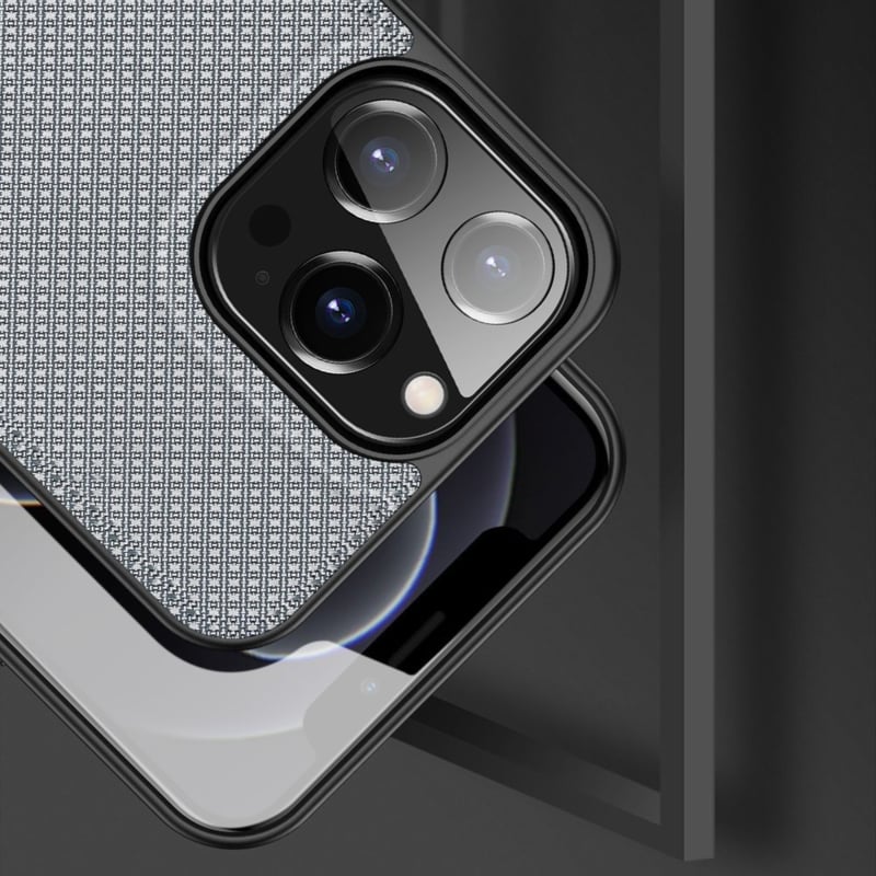 Hybride backcover voor iPhone 13 Pro met nylon structuur