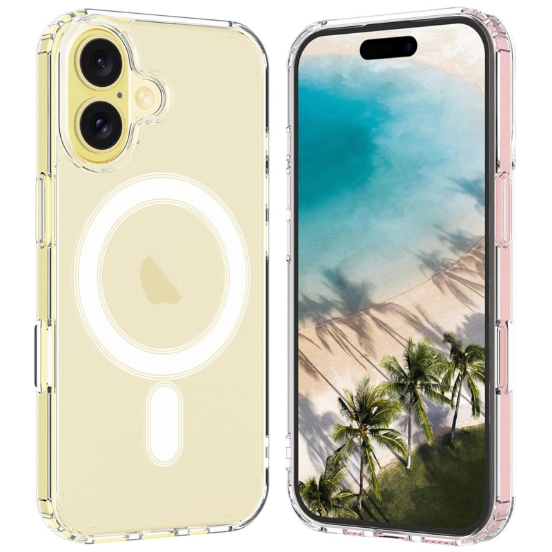 Transparant iPhone 16 hoesje met MagSafe