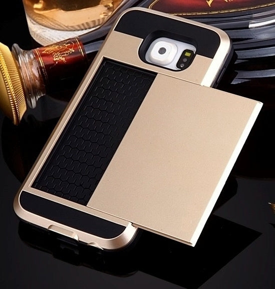 Slide Armor Telefoonhoesje met Pashouder voor Galaxy S7 Edge