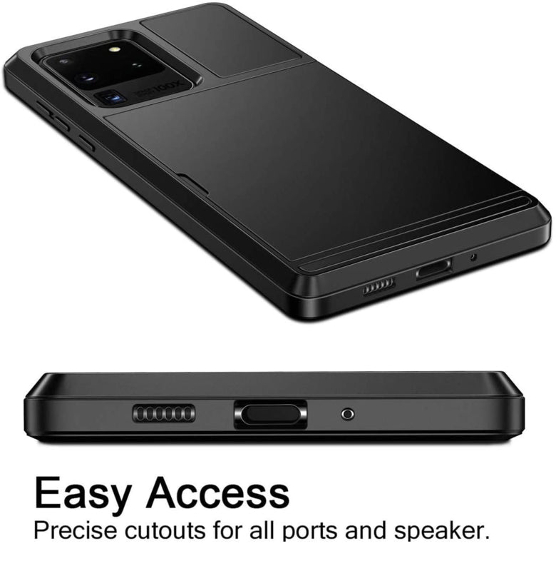 Slide armor telefoonhoesje met pashouder voor Galaxy S20 Ultra