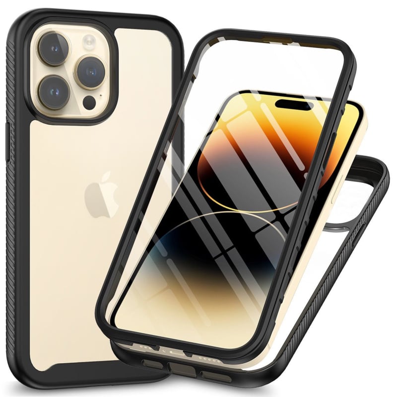 Full protect hoesje met ingebouwde screenprotector voor iPhone 16 Pro Max
