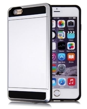 Slide Armor telefoonhoesje met pashouder voor iPhone 6 / 6S