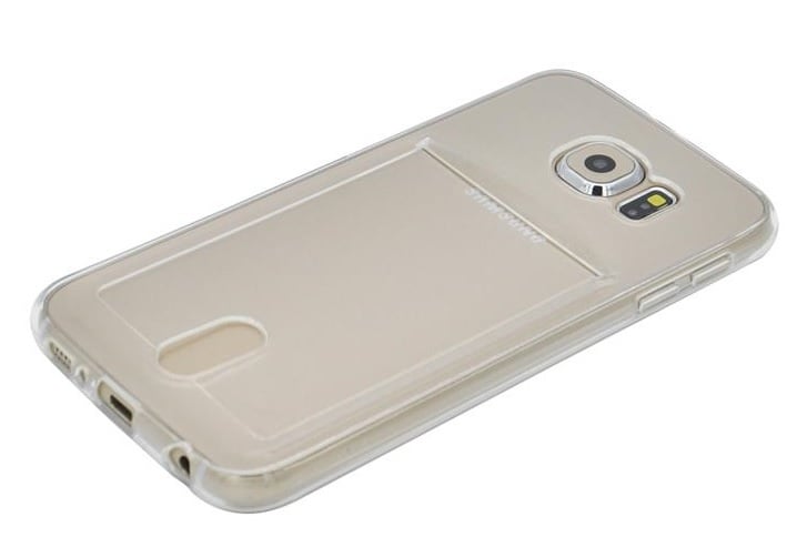 TPU telefoonhoesje voor Galaxy S6 Edge met pasjesvak