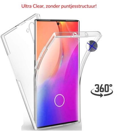 Transparant 360 graden telefoonhoesje voor Galaxy Note 10 Plus