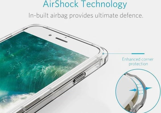Transparant TPU telefoonhoesje met pasjeshouder voor iPhone 7 / 8 / SE