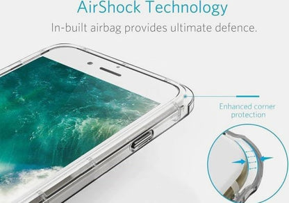Transparant TPU telefoonhoesje met pasjeshouder voor iPhone 7 / 8 / SE