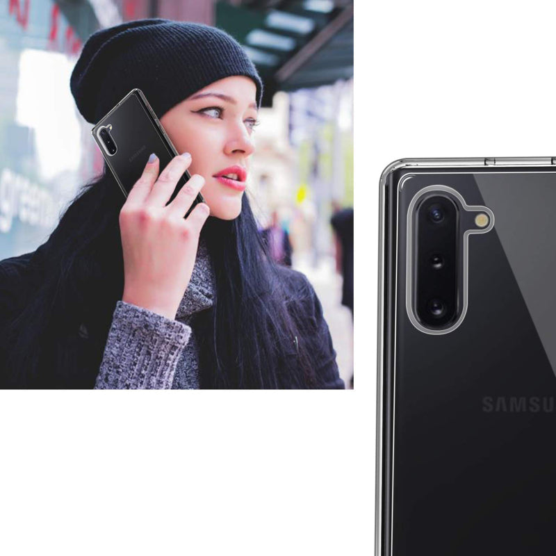 Transparant hybride telefoonhoesje met schokbestendige bumper