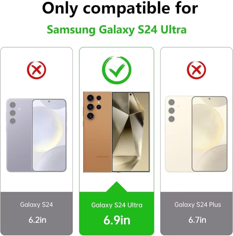 Transparant hybride 360 graden hoesje voor Galaxy S24 Ultra