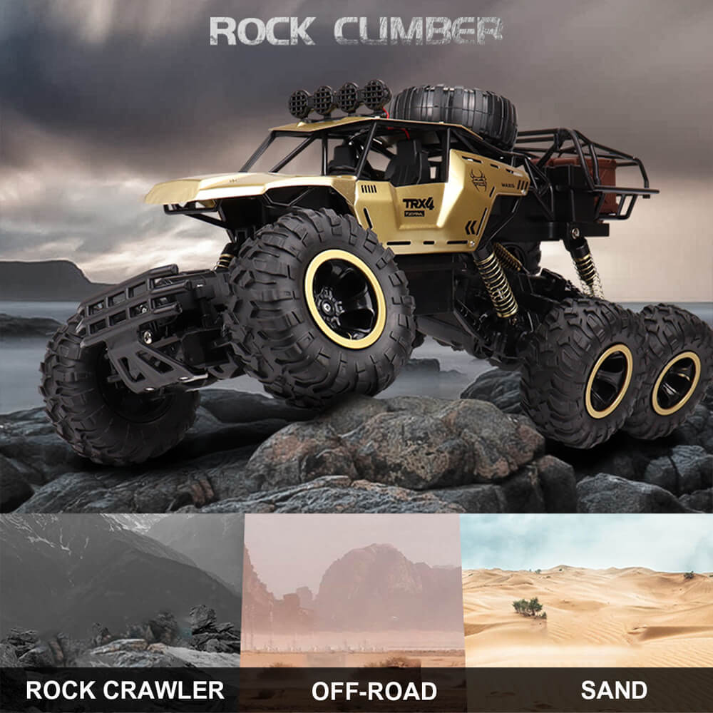 Bestuurbare RC Monstertruck met 6WD Aandrijving
