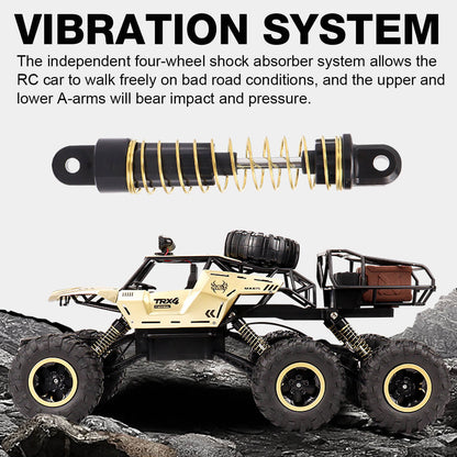 Bestuurbare RC Monstertruck met 6WD Aandrijving