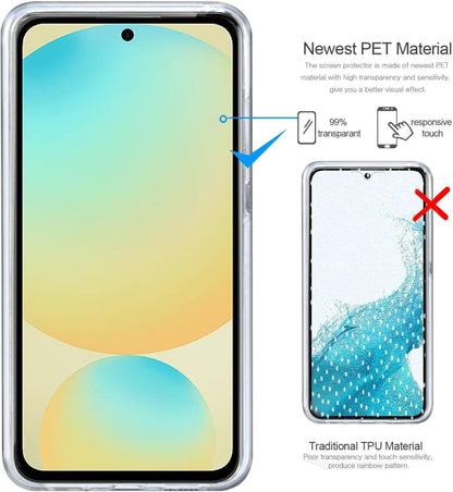 Transparant 360 graden telefoonhoesje voor Samsung Galaxy S23 FE