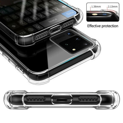 Transparant TPU telefoonhoesje met pasjesvakje voor Samsung Galaxy S23 Ultra