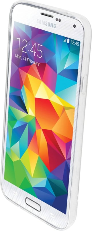 Transparant TPU telefoonhoesje met pasjesvakje voor Samsung Galaxy S5