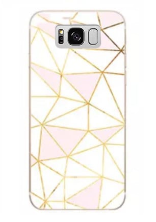 Geometrisch TPU hoesje met driehoekdesign voor Samsung Galaxy S8 Plus